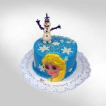 dort dětský kulatý Ledové království Elsa a Olaf